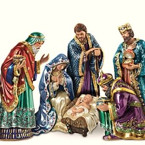 Hawthorne Village Jeweled Nativity Scene